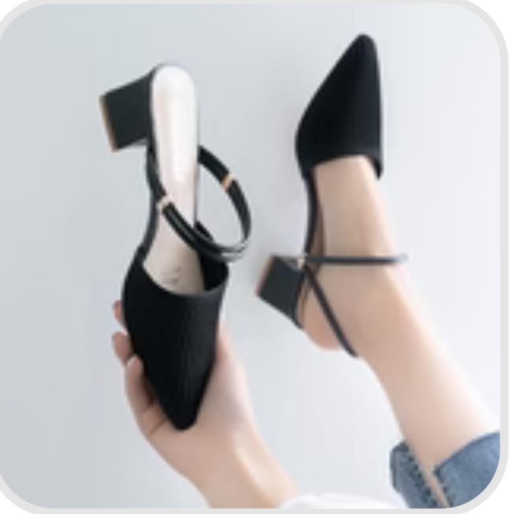 Elegant Black Women's Heels, NIB, never worn